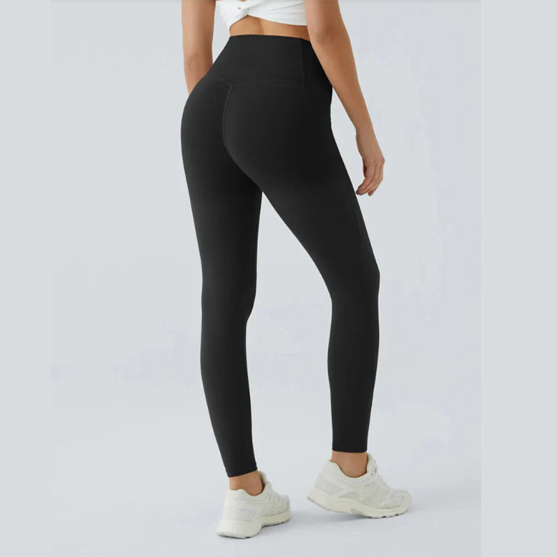 Leggings Sportivi e Modellanti a Vita Alta con Effetto Push-Up, Controllo Addominale e Tasca Laterale