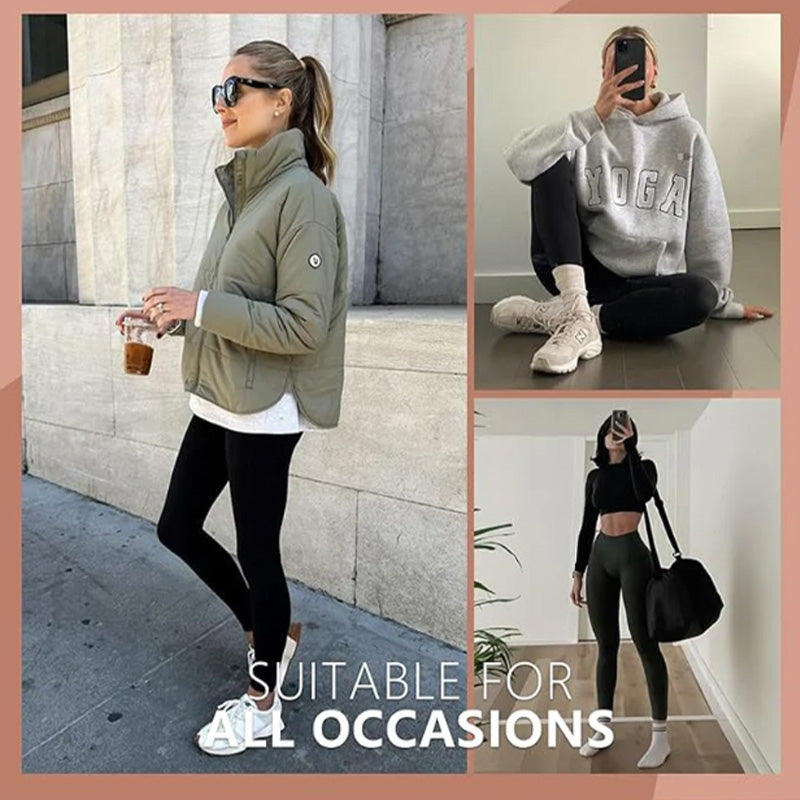 Leggings Sportivi e Modellanti a Vita Alta con Effetto Push-Up, Controllo Addominale e Tasca Laterale