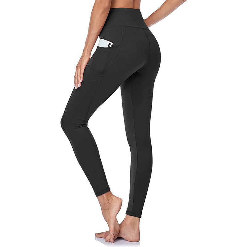 Leggings Sportivi e Modellanti a Vita Alta con Effetto Push-Up, Controllo Addominale e Tasca Laterale