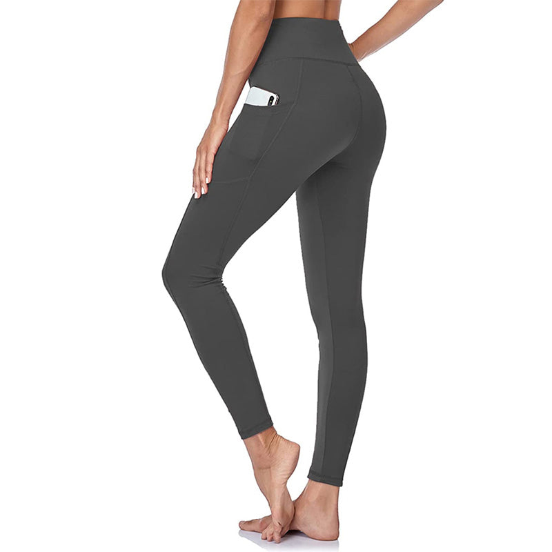 Leggings Sportivi e Modellanti a Vita Alta con Effetto Push-Up, Controllo Addominale e Tasca Laterale