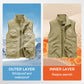 Gilet imbottito multitasche reversibile per uomo e donna