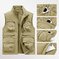 Gilet imbottito multitasche reversibile per uomo e donna