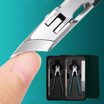 🏆 Offre spéciale du dernier jour : 9,99 € ! 🔥 2 achetés, 1 offert 🎁 Modèle amélioré 2026 | Coupe-ongles à angle de 25° pour une coupe tout en confort