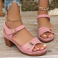 🌸Offerta speciale primavera🌸 Sandali con Tacco Grosso da Donna