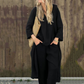 Set Estivo Larghi Donna con Top con Scollo a V e Pantaloni con Tasche