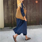 Set Estivo Larghi Donna con Top con Scollo a V e Pantaloni con Tasche