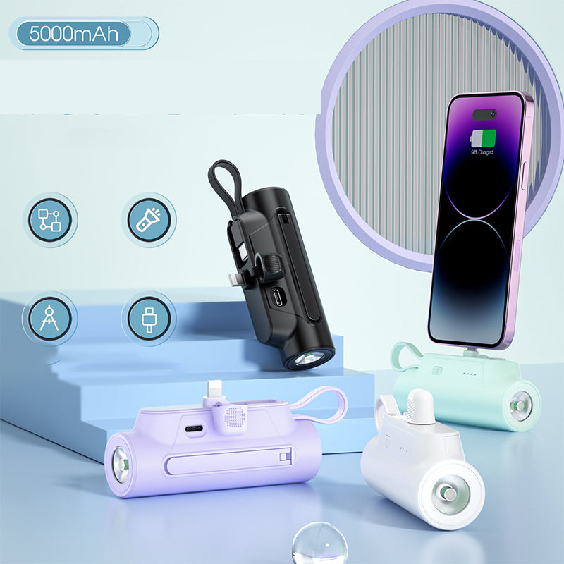 🎉Saldi scottanti 50% DI SCONTO🎉Caricabatterie portatile multifunzione con cavo