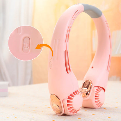 🥳💨 50 % DE RÉDUCTION ! ❄️ Ventilateur de climatisation pour la nuque – Un rafraîchissement personnel ultra-silencieux pour l'ét😎🌬️