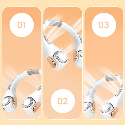 🥳💨 50 % DE RÉDUCTION ! ❄️ Ventilateur de climatisation pour la nuque – Un rafraîchissement personnel ultra-silencieux pour l'ét😎🌬️
