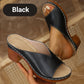 Sandali Slip-on con Tacco Largo e Plateau