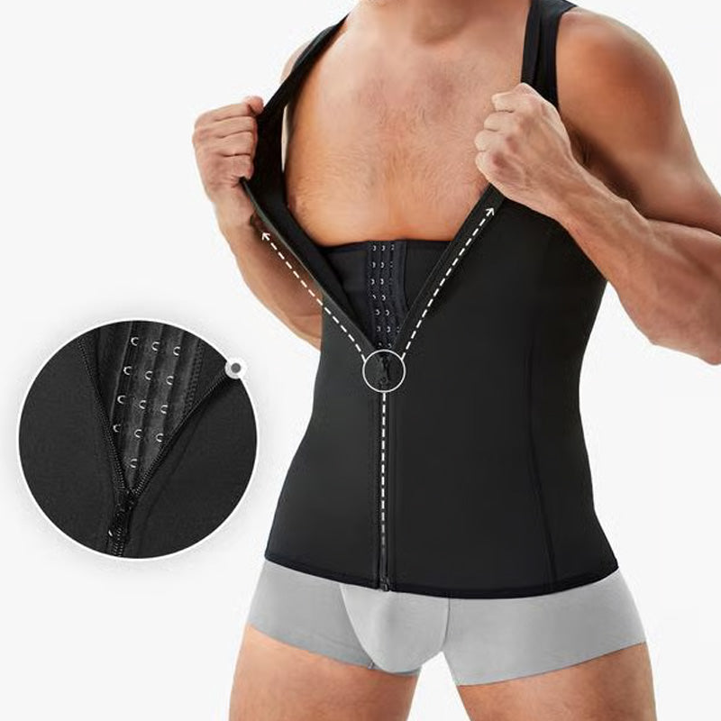 Gilet snellente con cerniera per uomo