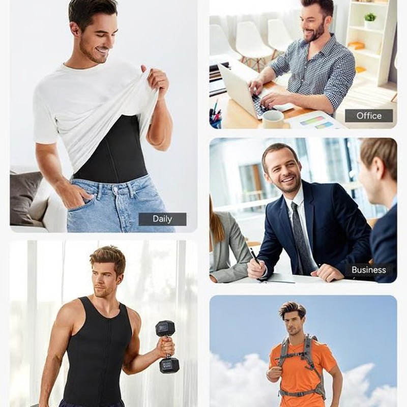 Gilet snellente con cerniera per uomo