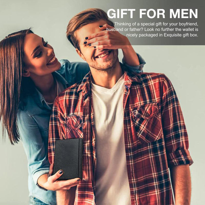 Slim Wallet for Men with Money Clip