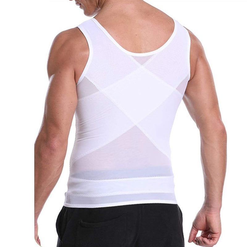 Gilet snellente da uomo in mesh che stringe la vita