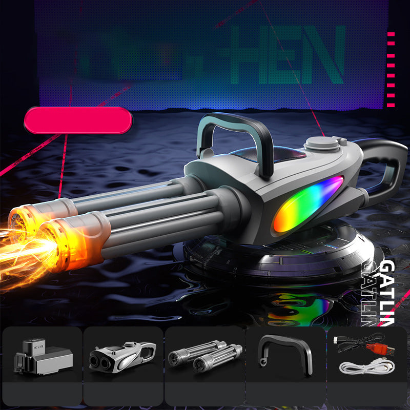 🔫 Sconto limitato del 54%🔥 Set di pistole ad acqua elettriche Gatling a doppia canna🔫🔫🔫