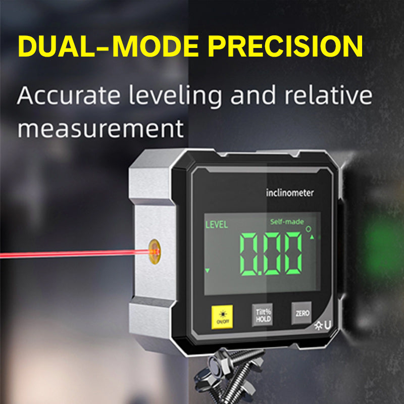 💥Acquista 2 e ottieni il 10% di sconto💥 Goniometro digitale magnetico a 4 lati con laser