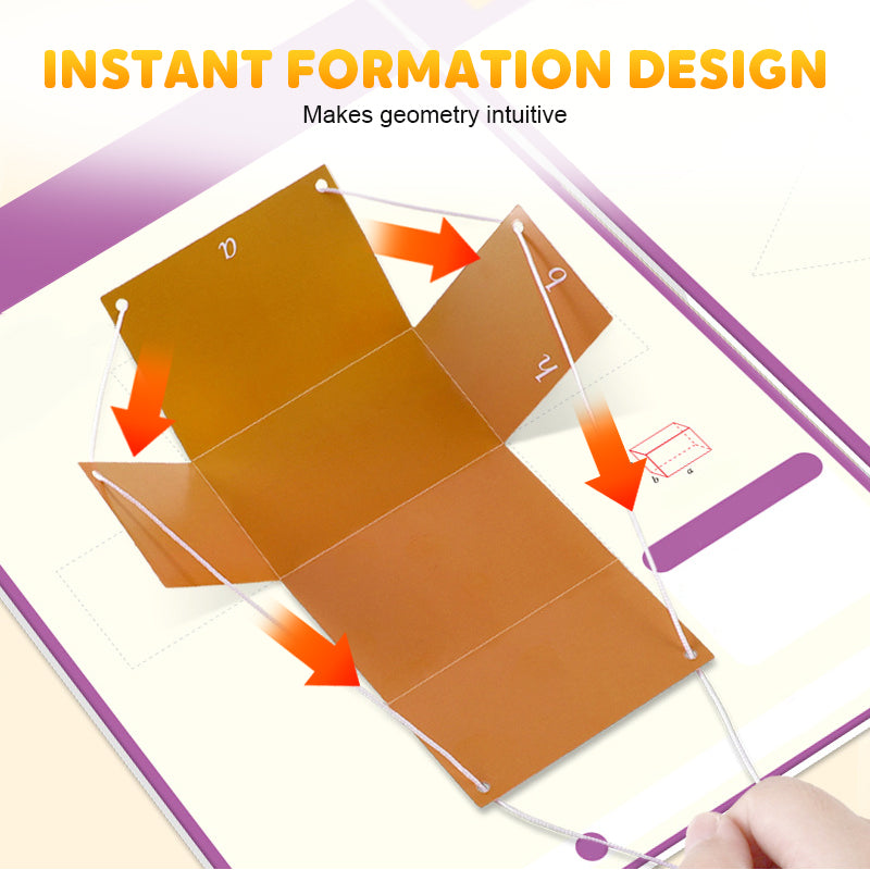 Libro di apprendimento della geometria 3D con la corda da tirare