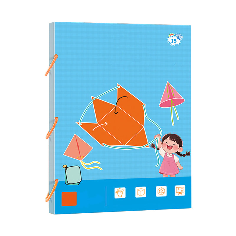 Libro di apprendimento della geometria 3D con la corda da tirare