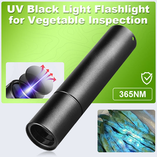 🛡️Torcia a luce nera UV per l'ispezione delle verdure