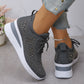 Scarpe sportive traspiranti in rete con strass