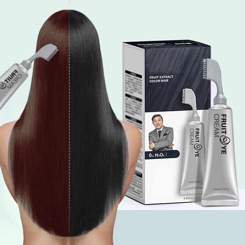 Pettine colorante per capelli all'estratto di frutta