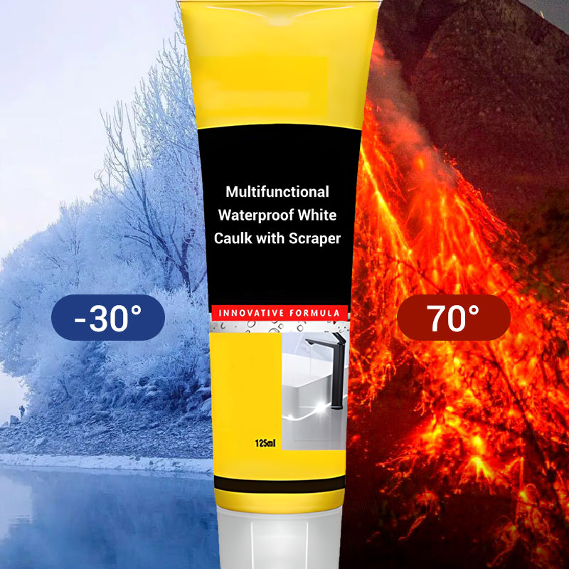 Sigillante bianco impermeabile multifunzionale con raschiett