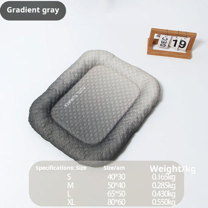 🐾❄️ PROMO -50% ! Tapis Rafraîchissant Chien Chat « Ice Silk » – Technologie Absorption Chaleur Supérieure, Rembourrage PP Nuage, Antidérapant, Facile à Laver · 3 Coloris · S à XL ✨
