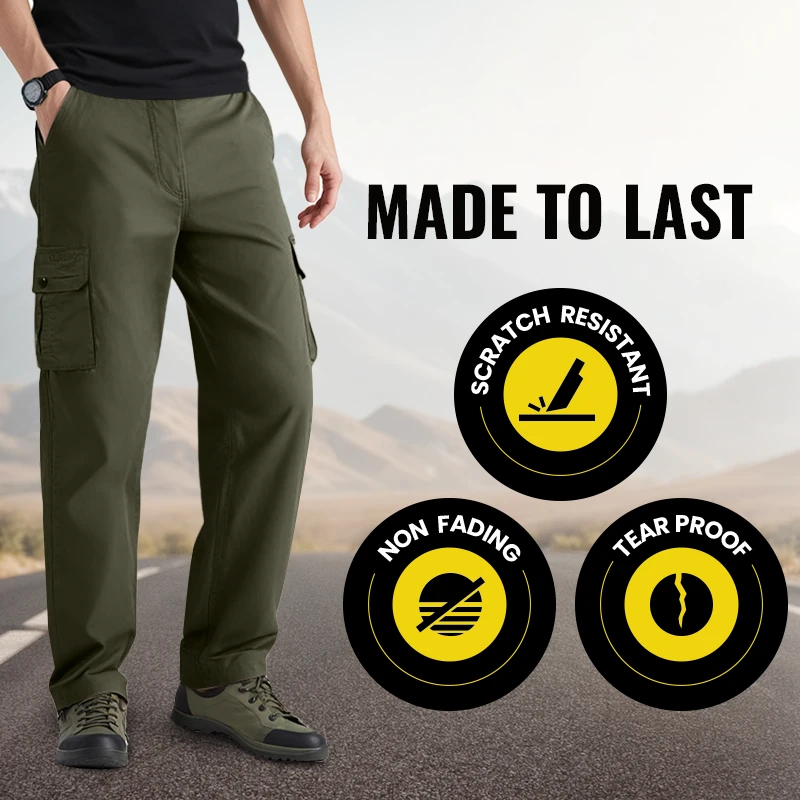 Pantalones Cargo para Hombre con Múltiples Bolsillos