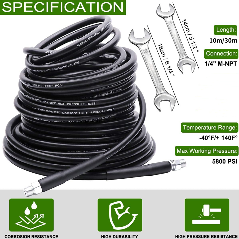 Kit idropulitore per fognature da 5800 PSI per idropulitric