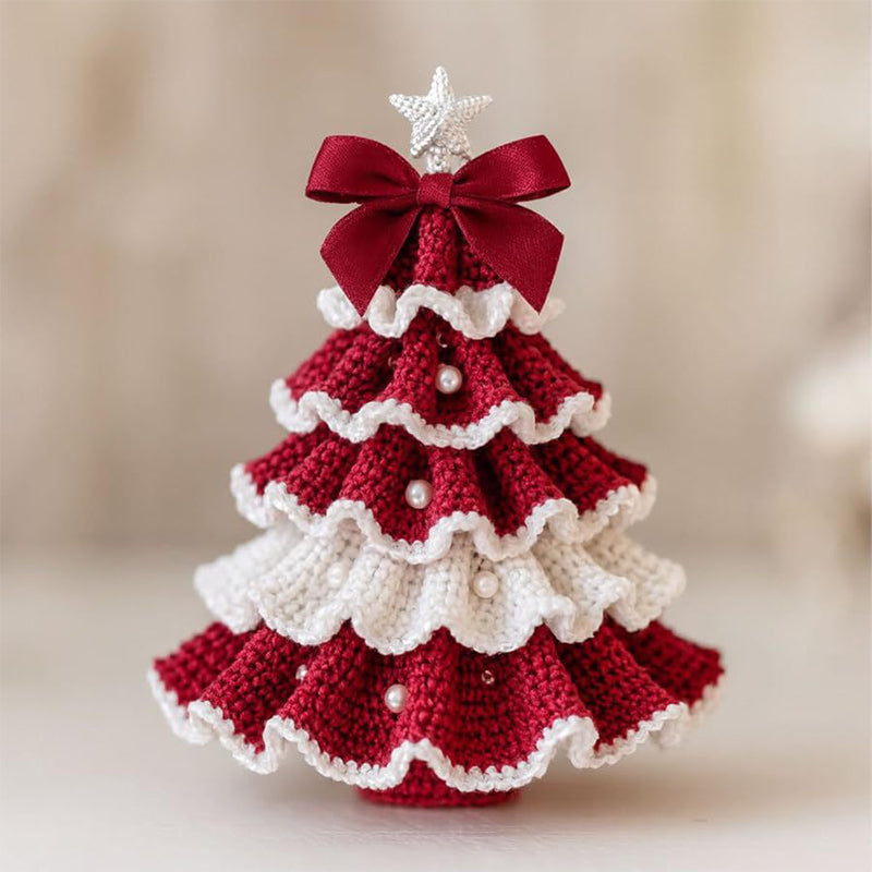 🎉 Saldi natalizi posticipati -50% DI SCONTO 🎄 Kit fai da te per albero di Natale all'uncinetto – ✨ Set di decorazioni natalizie fatte a mano