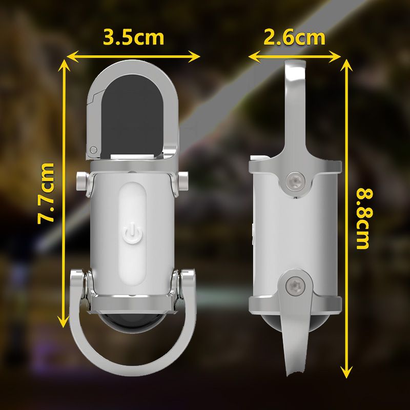 Torcia Portachiavi Impermeabile Mini da 1200LM Super Luminosa