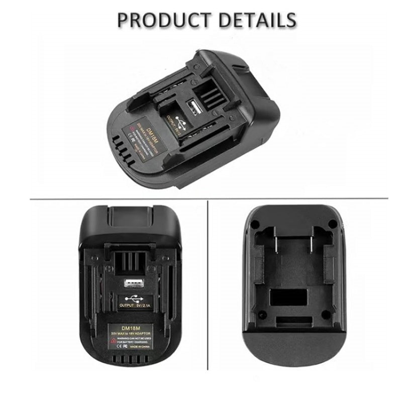 Adattatore per batteria al litio per utensili a batteria da 18V