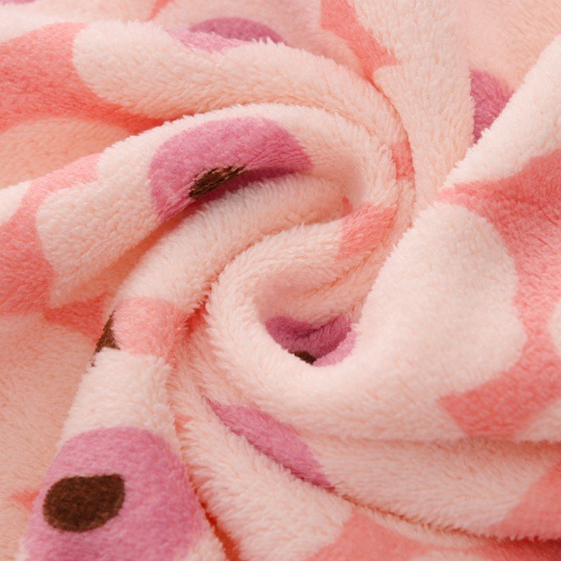 5 strofinacci in flanella color corallo per uso domestico