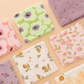 5 strofinacci in flanella color corallo per uso domestico