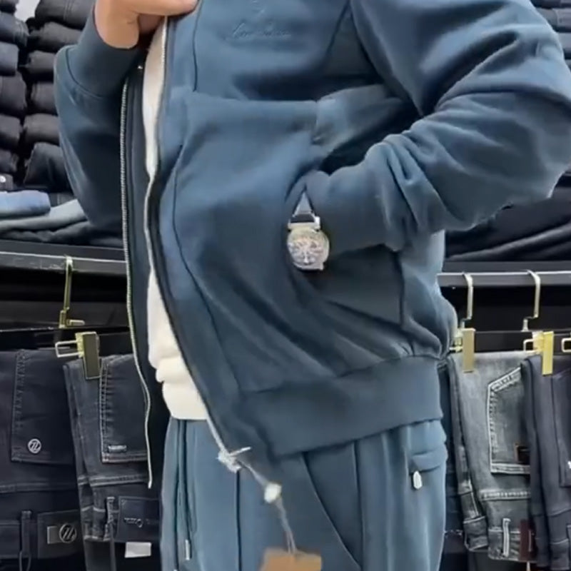 🎅Set due pezzi giacca e pantaloni casual da uomo