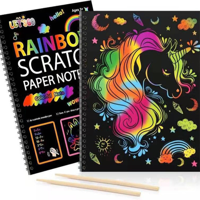Quaderno creativo Rainbow Scratch Art