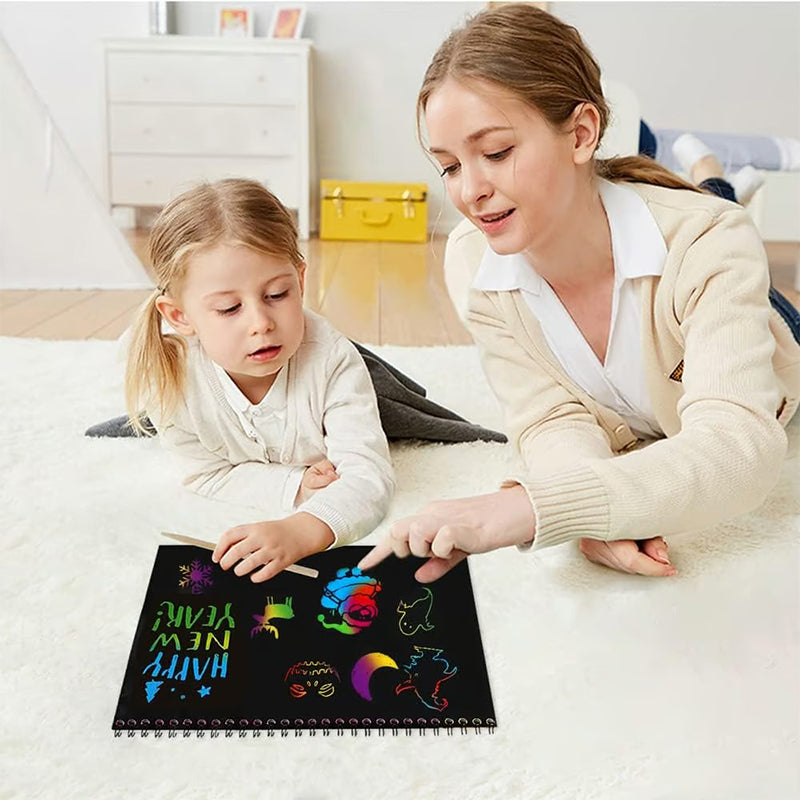 Quaderno creativo Rainbow Scratch Art