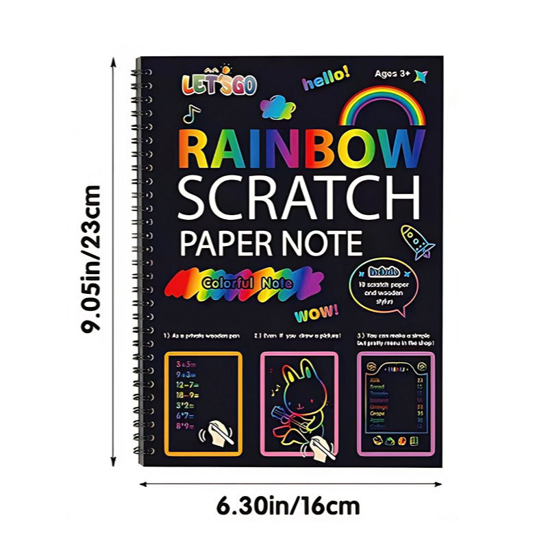 Quaderno creativo Rainbow Scratch Art