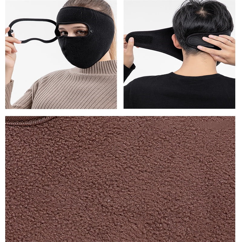 🌬️   Masque anti-buée hiver avec lunettes intégrées : polaire douce, ajustement universel & protection totale ! 🔮