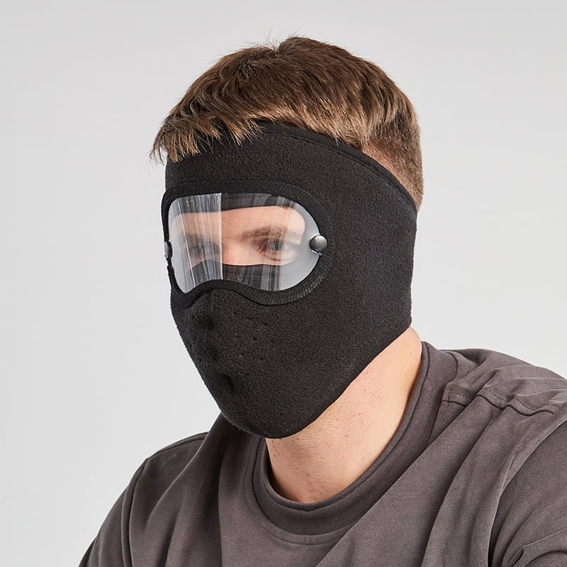 🌬️   Masque anti-buée hiver avec lunettes intégrées : polaire douce, ajustement universel & protection totale ! 🔮
