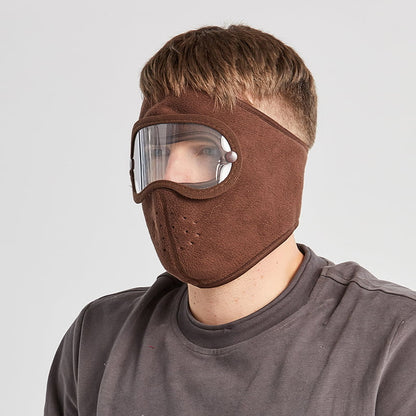 🌬️   Masque anti-buée hiver avec lunettes intégrées : polaire douce, ajustement universel & protection totale ! 🔮