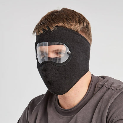 🌬️   Masque anti-buée hiver avec lunettes intégrées : polaire douce, ajustement universel & protection totale ! 🔮