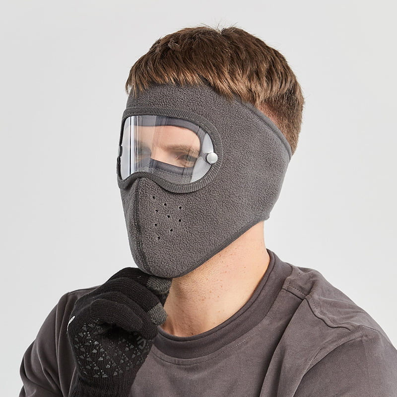 🌬️   Masque anti-buée hiver avec lunettes intégrées : polaire douce, ajustement universel & protection totale ! 🔮