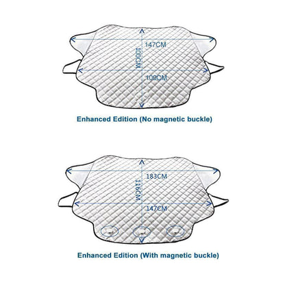 🚗 50% dto. Funda magnética para parabrisas – reduce la acumulación de escarcha y hielo, fijación magnética y plegable con bolsa. ¡Disponible en 2 tamaños, plateada! ✨❄️