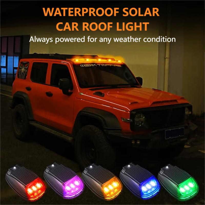 🚗🔦Éclairage solaire étanche pour toit de voiture avec télécommande🚗🔦