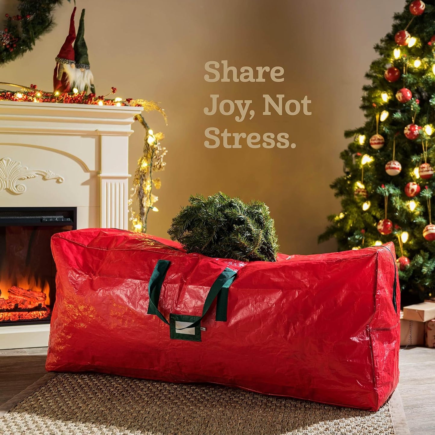 📢📢50% di sconto! 🎄 Borsa Porta Albero di Natale Impermeabile – Resistente, Spaziosa & Facile da Trasportare! 🎁