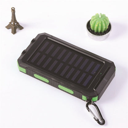 Batterie externe solaire 10000mAh, chargeur solaire avec double lampe LED, batterie externe pour voyage, camping #TOP PICKS