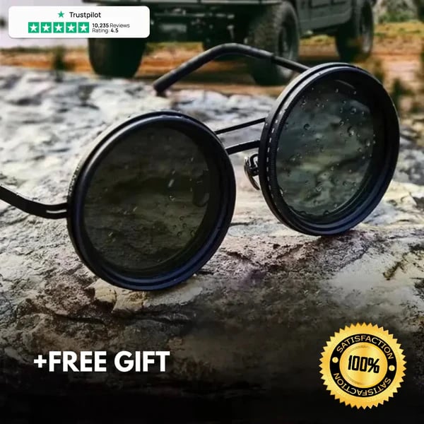 🔥Gafas de sol redondas polarizadas con tinte ajustable