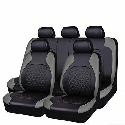 📢📢50% DE RÉDUCTION !! ⏰ Ensemble de 9 housses de siège auto en cuir – Ajustement universel, durables & faciles d'entretien – Parfaites pour le confort & la protection en voiture 🚗
