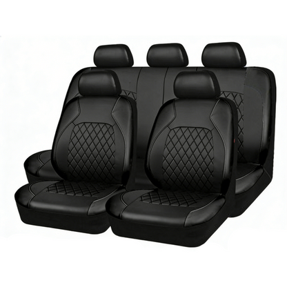 📢📢50% DE RÉDUCTION !! ⏰ Ensemble de 9 housses de siège auto en cuir – Ajustement universel, durables & faciles d'entretien – Parfaites pour le confort & la protection en voiture 🚗